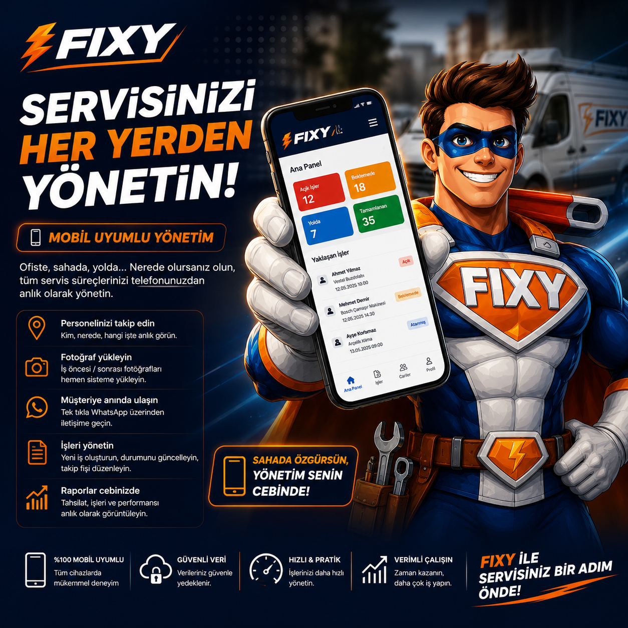 Fixy Teknik Servis Paneli